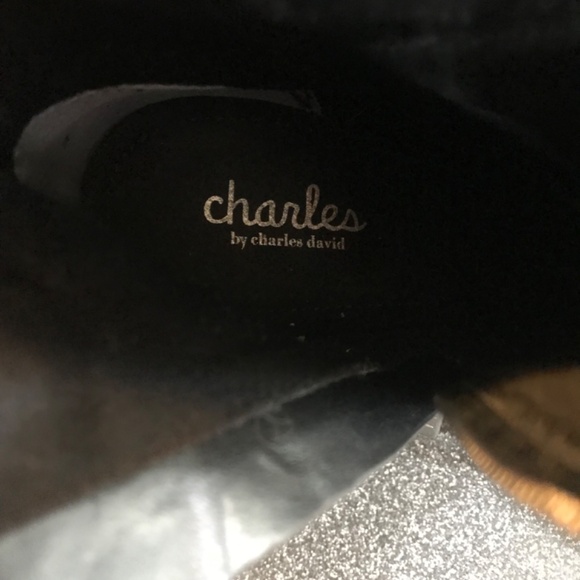 Charles David "Duffy" Black Mid-Calf Pointy Studded Zip/ Lace-up Boots E… - Picture 14 of 16